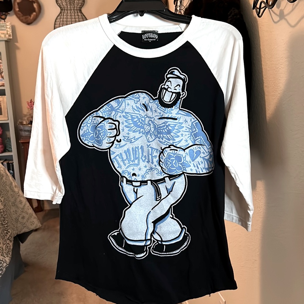 Lowbrow Art Company men’s Thug Life baseball tee